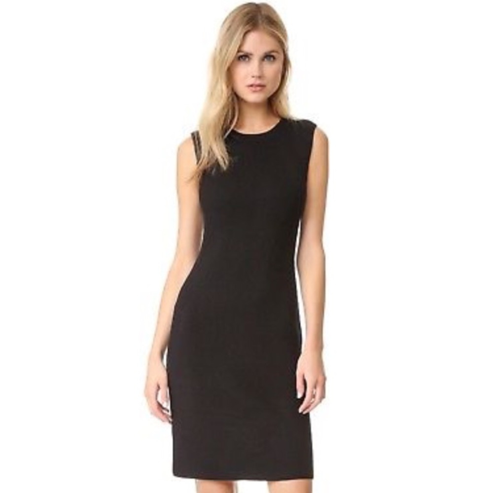 Vince Black Sleeveless Shift Dress
